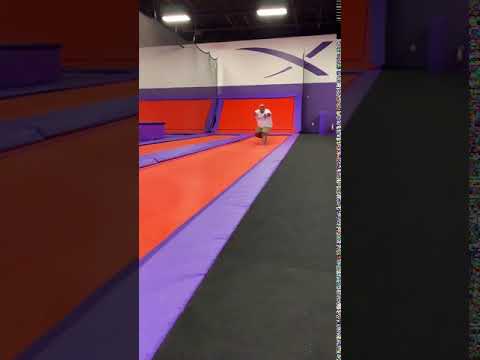 Guy Does Flips On Trampoline And Lands And Looks Like He Broke His Legs