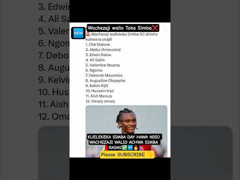 Simba WACHEZAJI WALIO ACHWA RASMI SIMBA KUELEKEA SIMBA DAY Trending