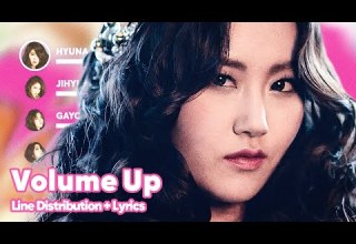 4Minute Volume Up Line Distribution Lyrics Karaoke PATREON REQUESTED