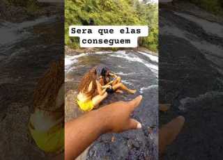  Será Que Elas Conseguem Descer A Cachoeira