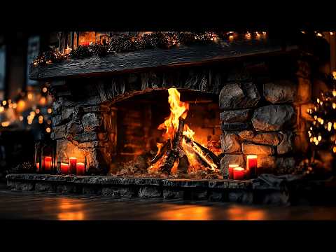 Spring Cabin Fireplace 4K 12 Hours Soft Crackling Logs Relax Sleep Study Insomnia Relief