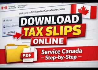  How To Download Tax Slips From Service Canada Step By Step Guide T4E CPP OAS Online