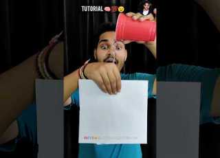 Paper Glass Water Magic Trick Tutorial Glass Paper Water Shorts
