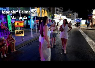 Magaluf Nightlife Palma De Mallorca 4K Ultra HD