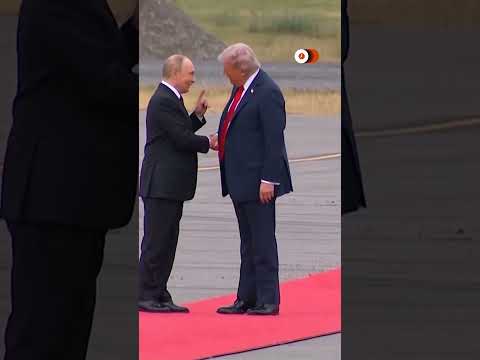 Trump Putin Greet One Another At Alaska Summit