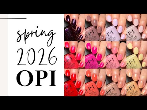 OPI Spring 2026 Collection Swatch Review