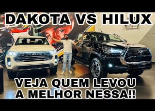  COMPARATIVO TOYOTA HILUX SRX 2026 VS RAM DAKOTA LARAMIE 2026 QUAL VALE MAIS A PENA