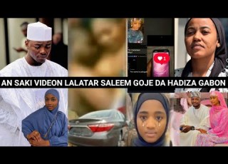  An Saki Videon Lalalatar Saleem Goje Da Hadiza Gabon Tsirara Matar Sa Ta Tona Masa Asiri