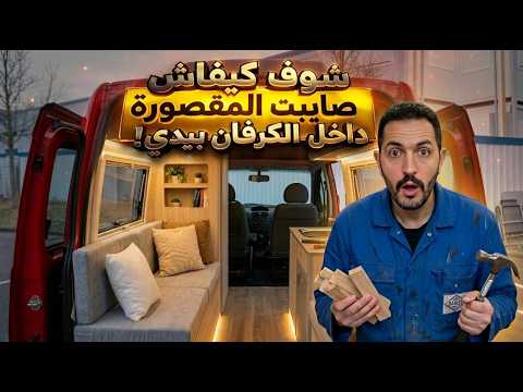 شوف كيفاش صايبت المقصورة داخل الكرفان بيدي Part 2 شوف كيفاش صايبت المقصورة داخل الكرفان بيدي Part 2