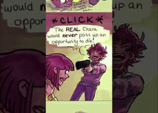 IMPOSTER Frisk Kris And Chara Undertale Comic Dub KFC Undertale Shorts