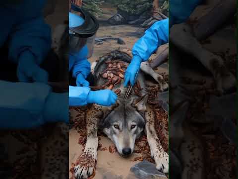 إنقاذ ذئب محاصر بالقشريات عملية إزالة دقيقة Nature Relaxinwolf Animals Wolf Forest Wolfsong
