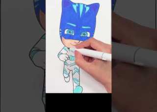  Coloring Catboy PJ Masks Coloring Page Shorts Art Pjmasks Drawing