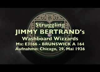 USA JAZZ Struggling JIMMY BERTRAND Chicago 1926