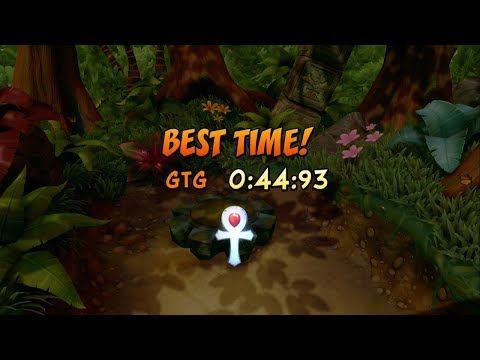 Crash Bandicoot N Sane Trilogy Platinum Time Trial 2 Jungle Rollers 44 93 Crash Bandicoot N Sane Trilogy Platinum Time Trial 2 Jungle Rollers 44 93