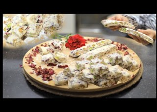 حصريا ولأول مره في الوطن العربي النوجا العربيه بالورد الوصفه التي تبهر الجميع دائما والمعتمده من سنو