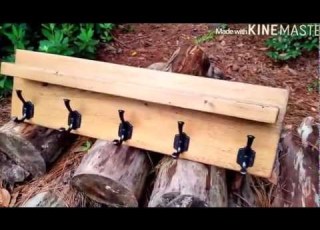  Rustic Coat Rack With Shelf