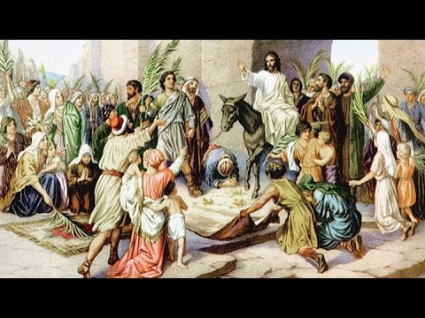 لوحي يا غصون الزيتون احد الشعانين