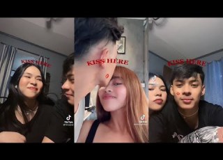  Kiss Here Tiktok Challenge New Trending