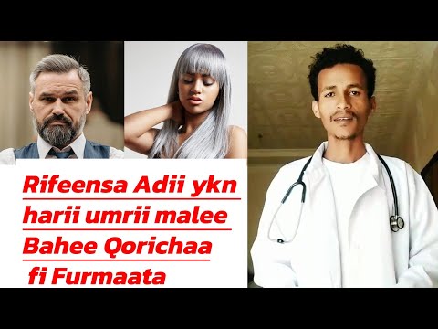 Rifeensa Adii Ykn Harii Umrii Malee Qoricha Fi Furmaata White Hair Early Causes Solutions