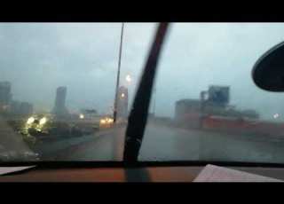 Early Morning Rain In Alkhobar Saudi Arabia On The Way To Job