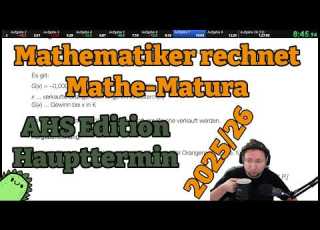  Mathematiker Rechnet Mathe Matura AHS Haupttermin 2025 26
