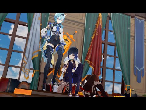 MMD Yelan Eula Interrogation Genshin Impact Motion DL
