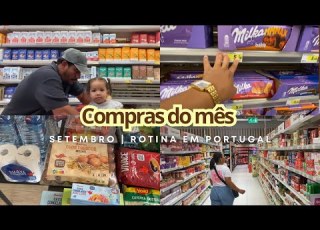  QUANTO GASTÁMOS Nas COMPRAS DO MÊS Em PORTUGAL Mercado AUCHAN Para 3 Pessoas