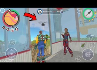  Rio Crime City Mafia Gangster Rio Man Destroy Helicopter On Ropeway Elevator Helicopter Vs RPG