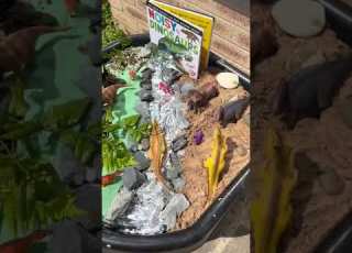  EASY TODDLER TUFF TRAY IDEA L Dinosaur Invitation To Play Shorts