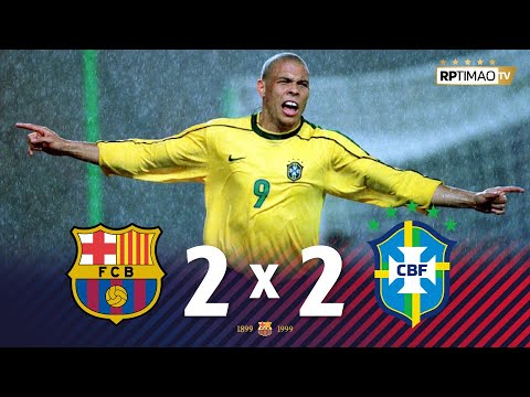 Barcelona 2 X 2 Brasil 1999 Friendly Extended Goals Highlights ᴴᴰ