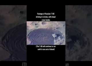 Footage Of Russian T 80 Driving In Circles With Dead Crew Inside