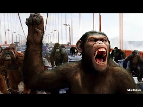 عندما يغضب الشمبانزي Rise Of The Planet Of The Apes القرد سيزر