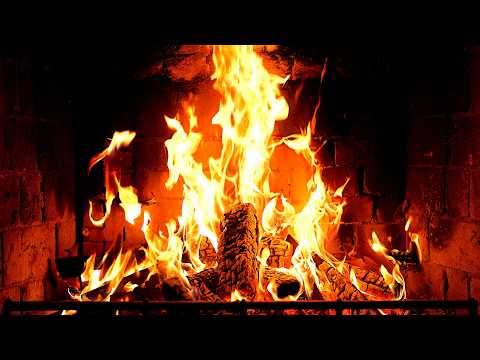 Cozy Fireplace 4K 12 HOURS Fireplace With Crackling Fire Sounds Fireplace Ambience