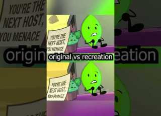 BFDIA 22 Original Vs Recreation Tpot Bfdi Shorts Bfb