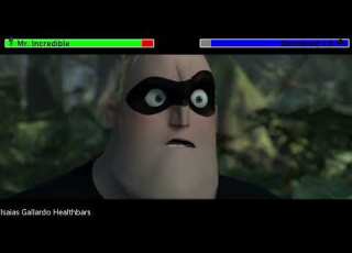  Mr Incredible Vs Omnidroid V 8 With Healthbars