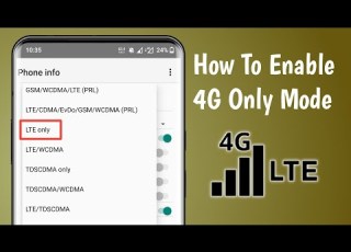 How To Enable 4G LTE Only Network Mode On Android 2022