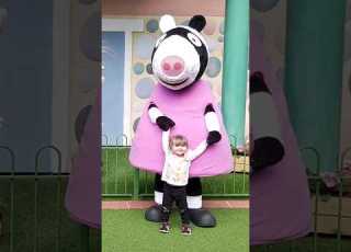 Emily Meeting Zoe Zebra At Peppa Pig World Shorts Peppapig Zoezebra Peppapigworld