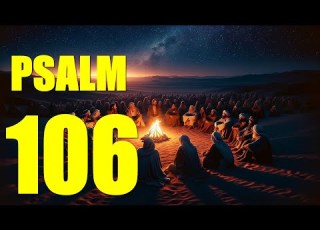  Psalm 106 Reading Give Thanks To The Lord For He Is Good With Words KJV