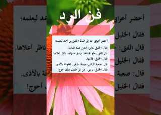 فنون الرد من روائع اللغة العربية و بلاغة العرب اللغة العربية فن الرد البلاغة الكلام فن الكلام