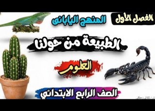 لنبحث عن الكائنات الحية الدرس الأول علوم الصف الرابع الابتدائي المنهج الياباني الجديد 2027