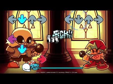 FNF Indie Cross Sans Sansational 4k