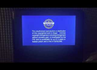 Warner Home Video FBI Anti Piracy Warning Screen 2005 09