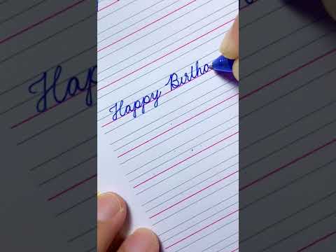 Happy Birthday In Cursive