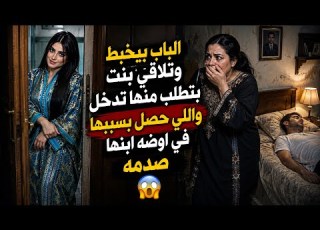  الباب بيخبط وبتلاقي بنت بتطلب منها تدخل واللي حصل بسببها في اوضه ابنها صدمه