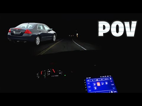 Late Night Cruise 7th Gen Accord Pov Drive