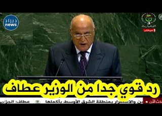 شـــاهد وزير الخارجية أحمد عطاف يوجه كلمة قوية لمن وصفه بالانقلابي الأصيل في مالي