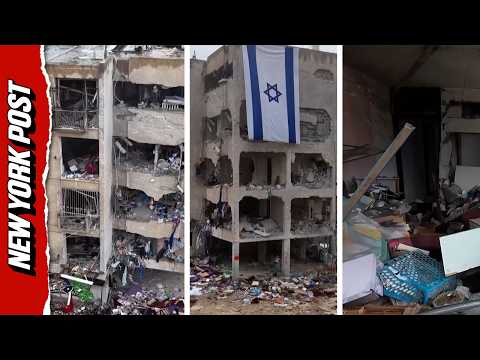 Israeli Apartments Devastated Following Iranian Missile Attack Drone Footage