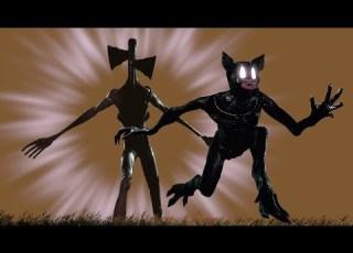Siren Head Vs Cartoon Cat 2 Horror Story Russian Dubbing