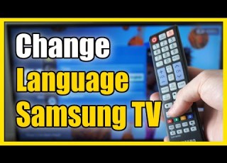 How To Change Language On Old Samsung TV Back To ENGLISH Spanish Or French