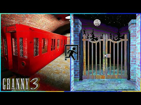 جراني 3 كيف تهرب من الباب و بالقطار Granny 3 All Escape